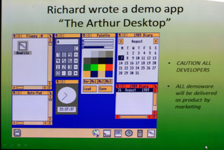 Richard wrote a demo app The Arthur Desktop